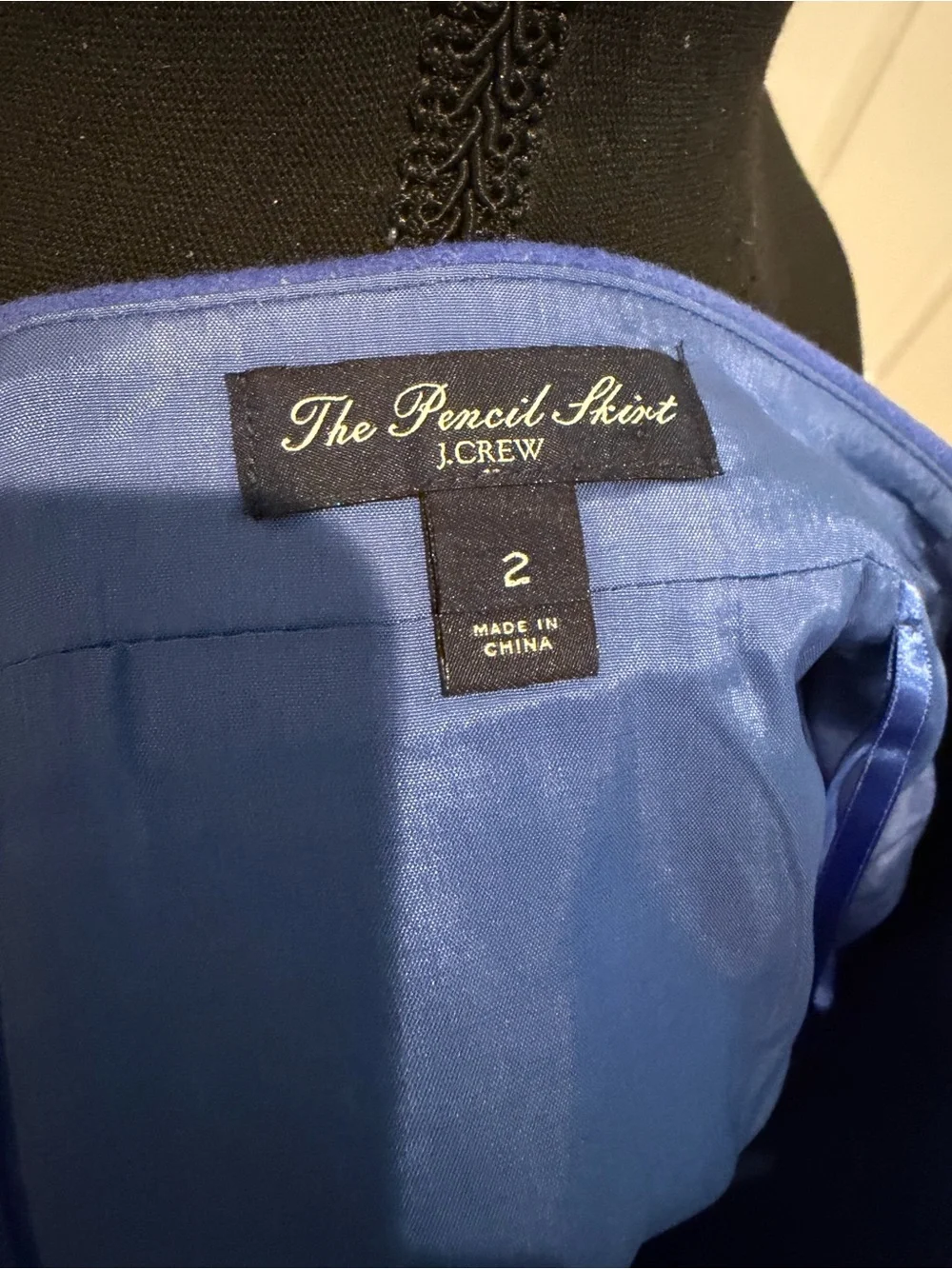 J. Crew The Pencil Skirt in Royal Blue